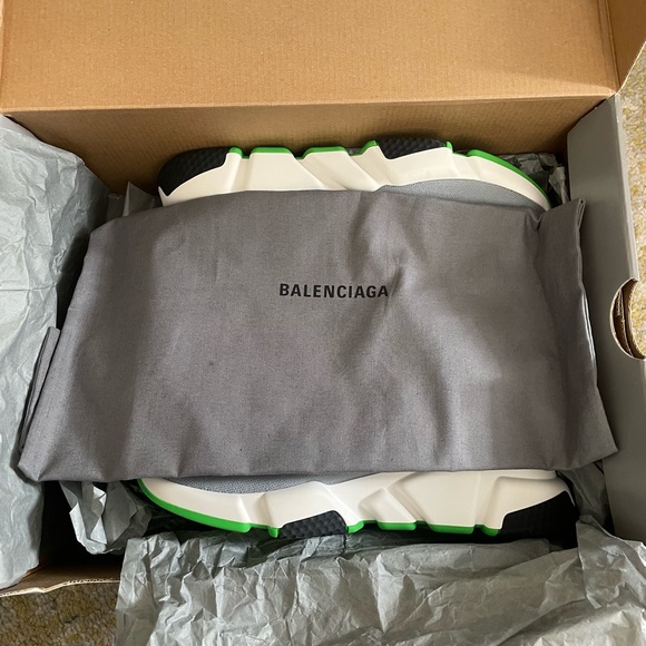 Brand new Balenciaga Speed Trainer grey white black green sz eu 39 - Picture 6 of 7